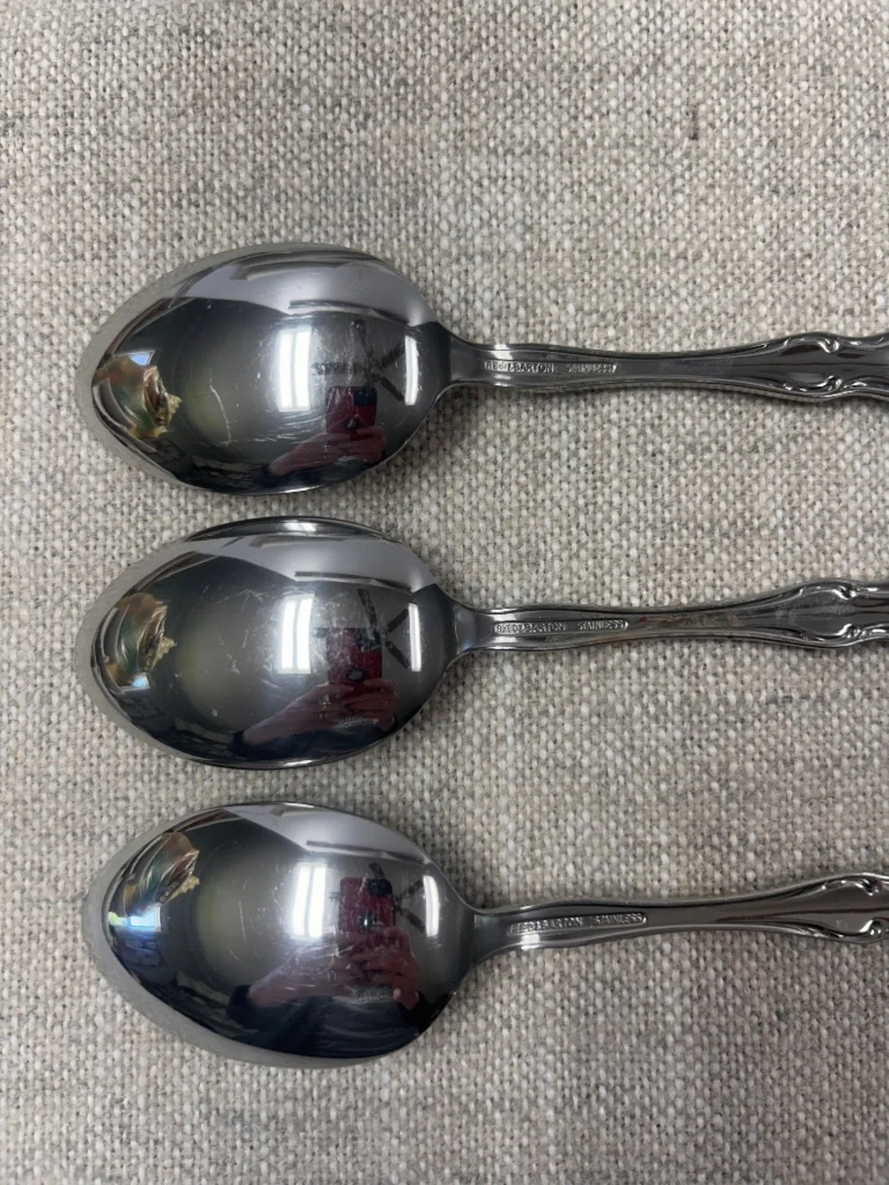 Lot of 6 Reed & Barton Regency Hostess Set 18/8 Stainless Flatware Serving